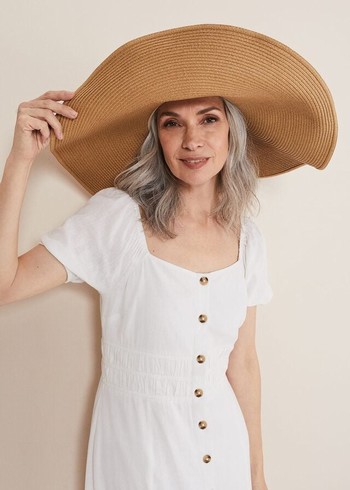 Phase Eight Oversized Straw Hats Beige Canada | STIDXG-284